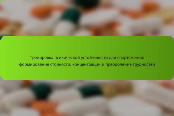 Тренировка психической устойчивости для спортсменов: формирование стойкости, концентрации и преодоление трудностей